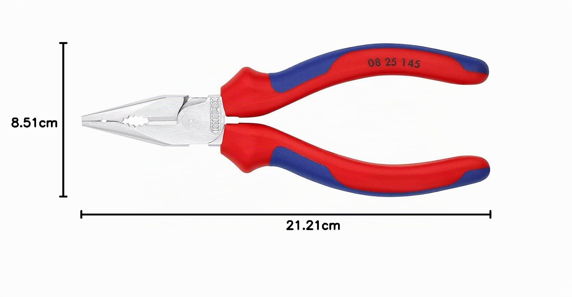 knipex-spitz-kombizange-08-25-145-sb-verchromt-145-mm image 6