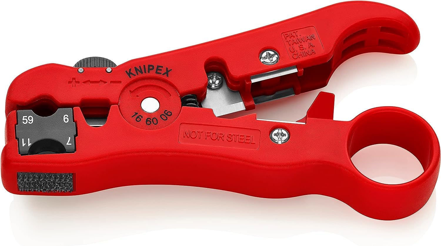 knipex-16-60-06-sb-abisolierwerkzeug-f-r-koaxialkabel-und-datenkabel-125-mm image 1