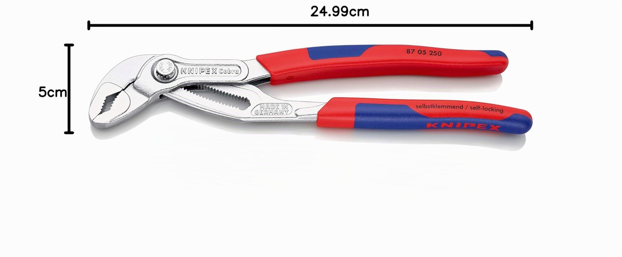 knipex-cobra-87-05-250-wasserpumpenzange-verchromt-250-mm image 5