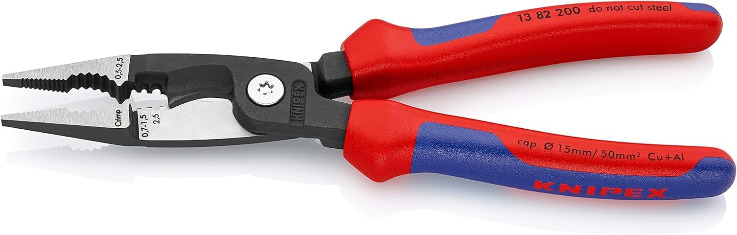 knipex-elektro-installationszange-13-82-200-comfort-griffe-200-mm image 3