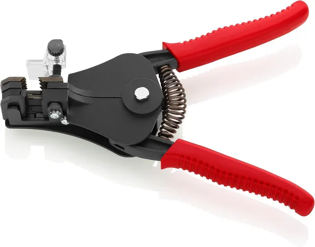 knipex-abisolierzange-12-11-180-ean-180-mm-mit-formmessern image 1