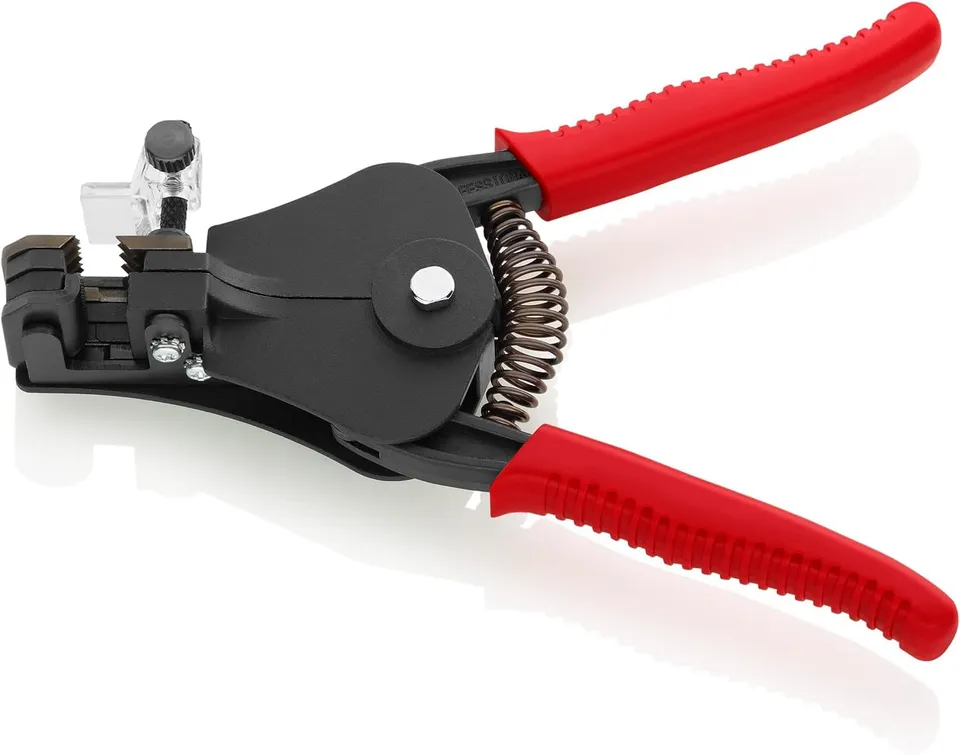 knipex-abisolierzange-12-11-180-ean-180-mm-mit-formmessern image 1