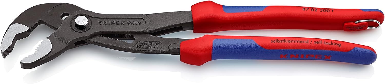 knipex-cobra-hightech-wasserpumpenzange-87-02-300-t-bk-300-mm-mit-absturzsicheru image 2