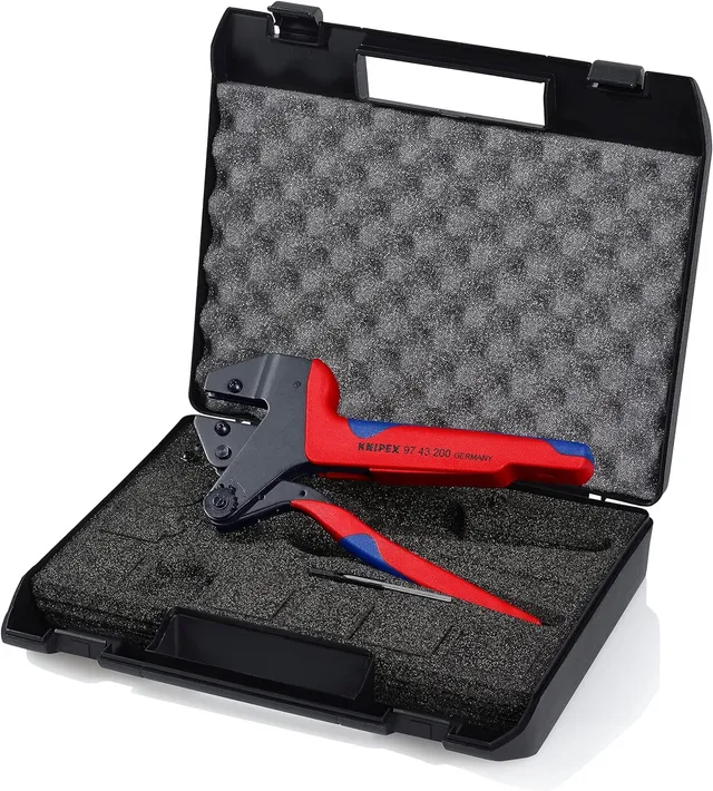 knipex-crimp-systemzange-97-43-200-f-r-auswechselbare-crimpeins-tze-200-mm image 1