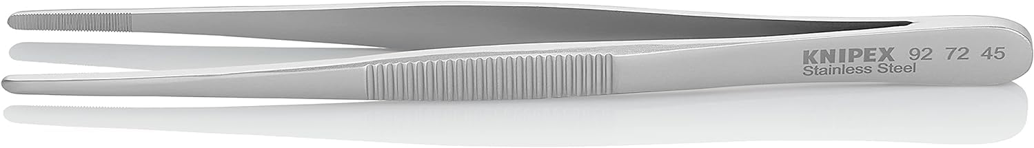 knipex-92-72-45-universalpinzette-145-mm-mattiert-geriffelt image 1