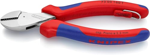 knipex-x-cut-kompakt-seitenschneider-73-05-160-t-bk-verchromt-160-mm image 6