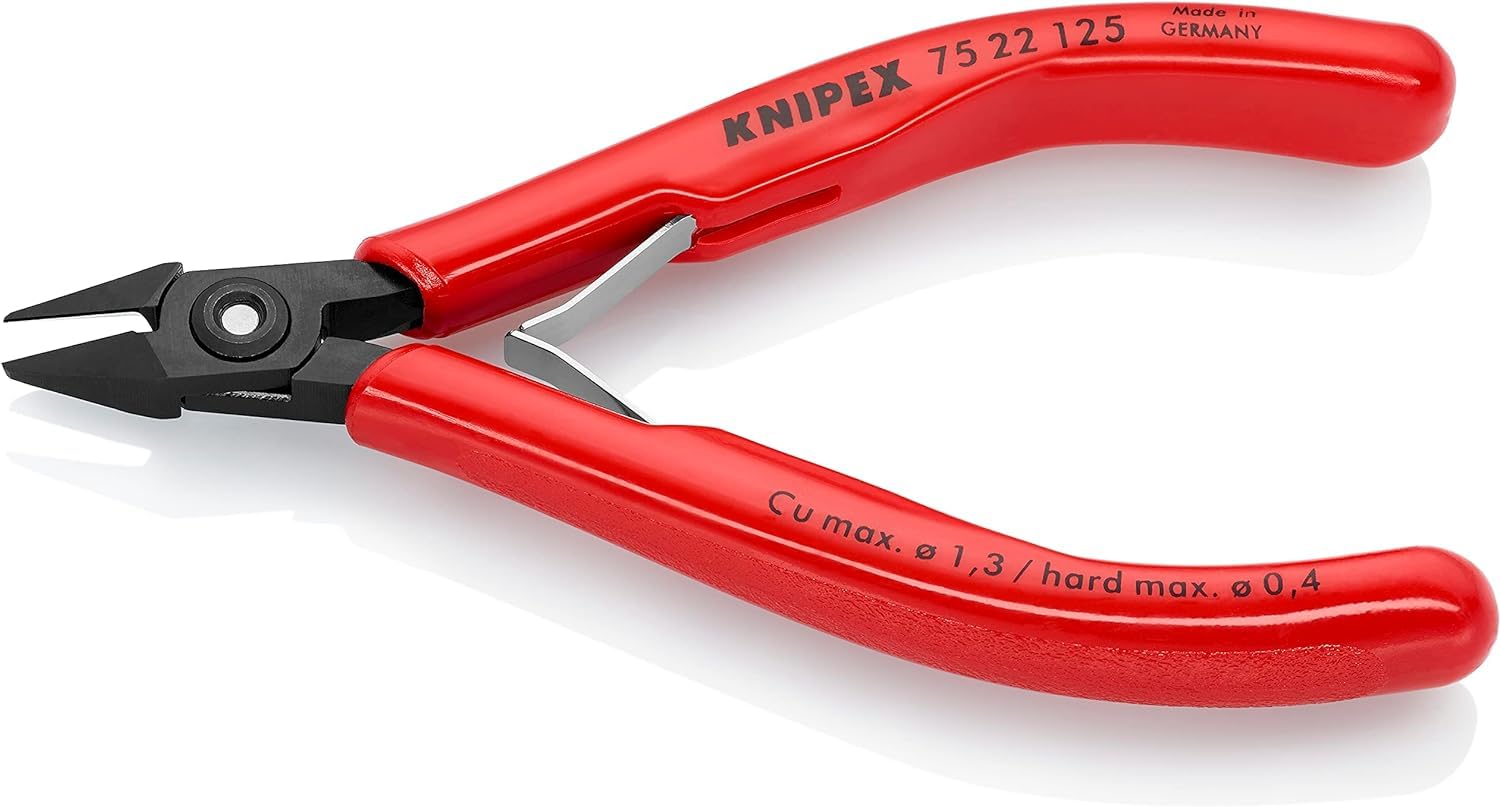 knipex-elektronik-seitenschneider-125-mm-75-22-125-mit-doppelfeder image 3