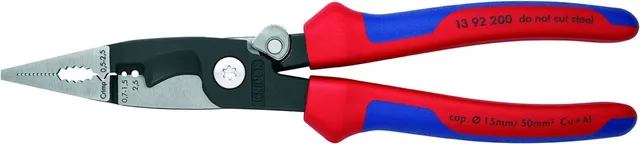 knipex-elektro-installationszange-13-92-200-multifunktionszange-200-mm-mit-mehrk image 1