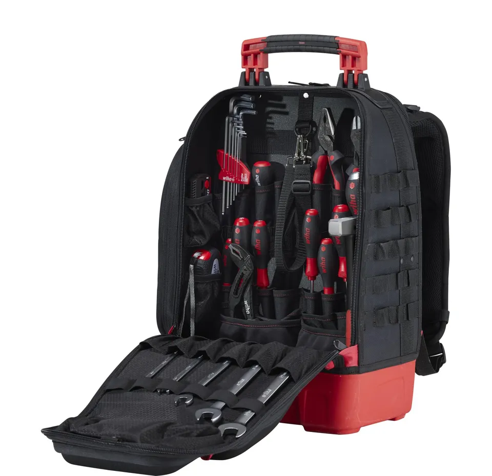 wiha-mechaniker-werkzeugrucksack-41-tlg-45529-mit-standboden-und-laptopfach image 1