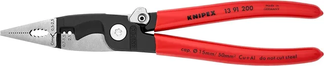 knipex-elektro-installationszange-13-91-200-sb-200-mm-multifunktional image 1