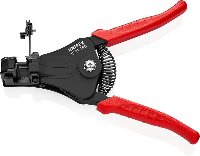 knipex-abisolierzange-12-11-180-180-mm-mit-formmessern-und-kunststoff-griffh-lle image 1