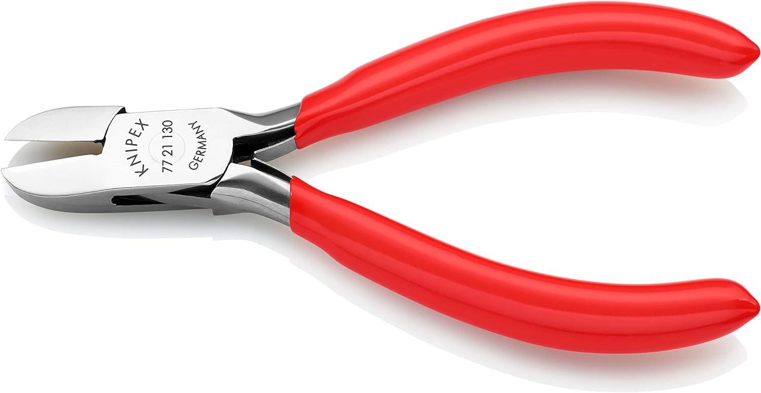knipex-elektronik-seitenschneider-77-21-130-130-mm-mit-kunststoff-berzug image 2