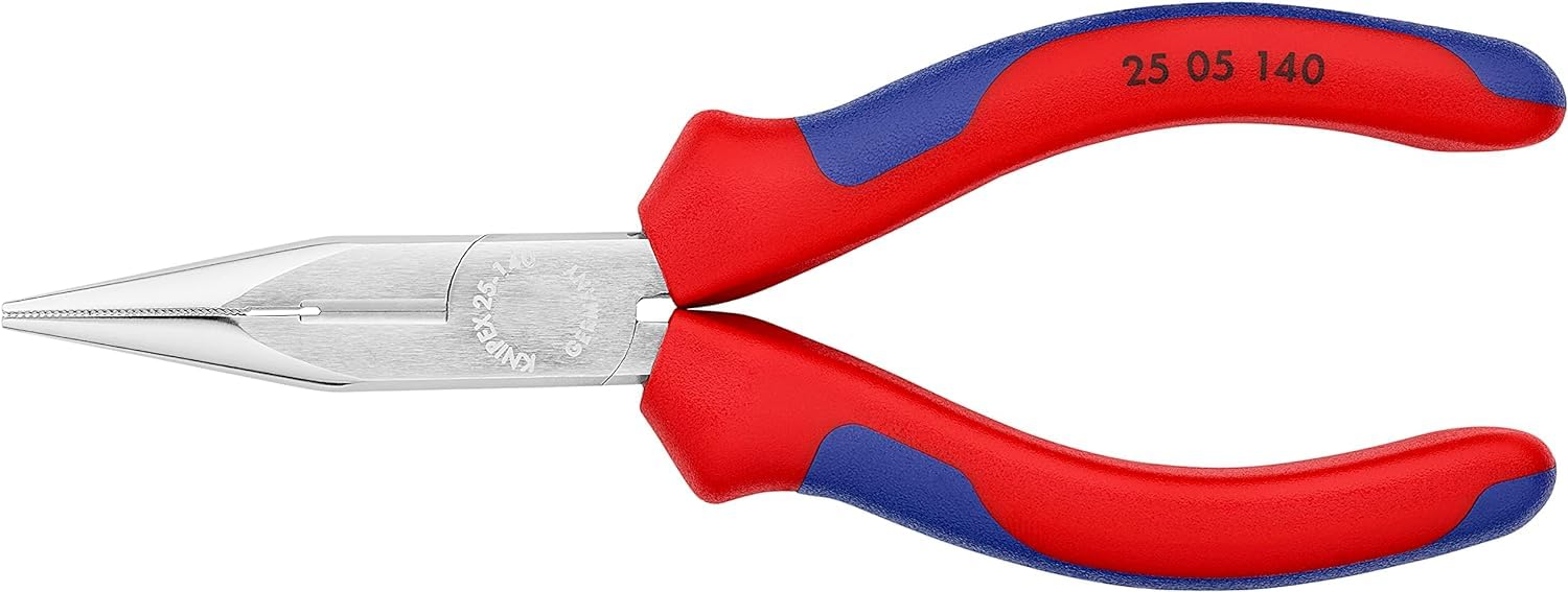knipex-flachrundzange-mit-schneide-25-05-140-radiozange-140-mm-verchromt image 3