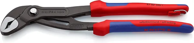 knipex-cobra-hightech-wasserpumpenzange-87-02-300-t-bk-300-mm-mit-absturzsicheru image 1