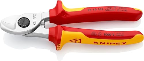 knipex-kabelschere-95-16-165-sb-vde-1000v-165-mm-verchromt image 7