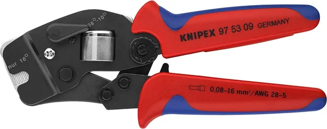 knipex-selbsteinstellende-crimpzange-97-53-09-f-r-aderendh-lsen-0-08-16-mm image 1
