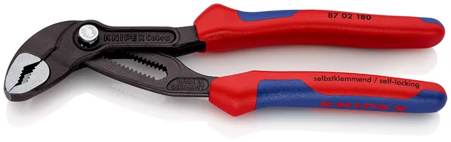 knipex-cobra-87-02-180-sb-hightech-wasserpumpenzange-180-mm-sb-karte image 1