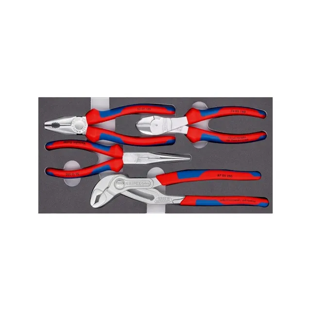 knipex-zangen-set-00-20-01-v17-4-teilig-in-schaumstoffeinlage image 1