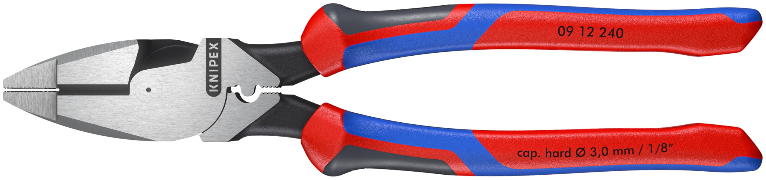 knipex-09-12-240-kraft-kombizange-lineman-s-pliers-240-mm-mit-comfort-griffen image 1