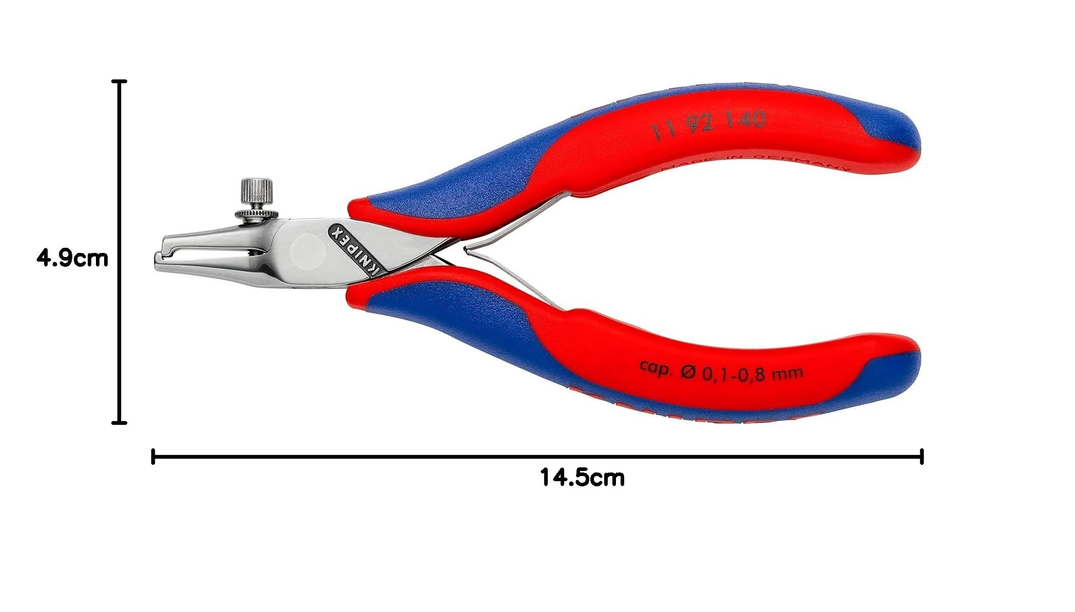 knipex-elektronik-abisolierzange-11-92-140-0-1-0-8-mm-140-mm-mehrkomponenten-h-l image 5