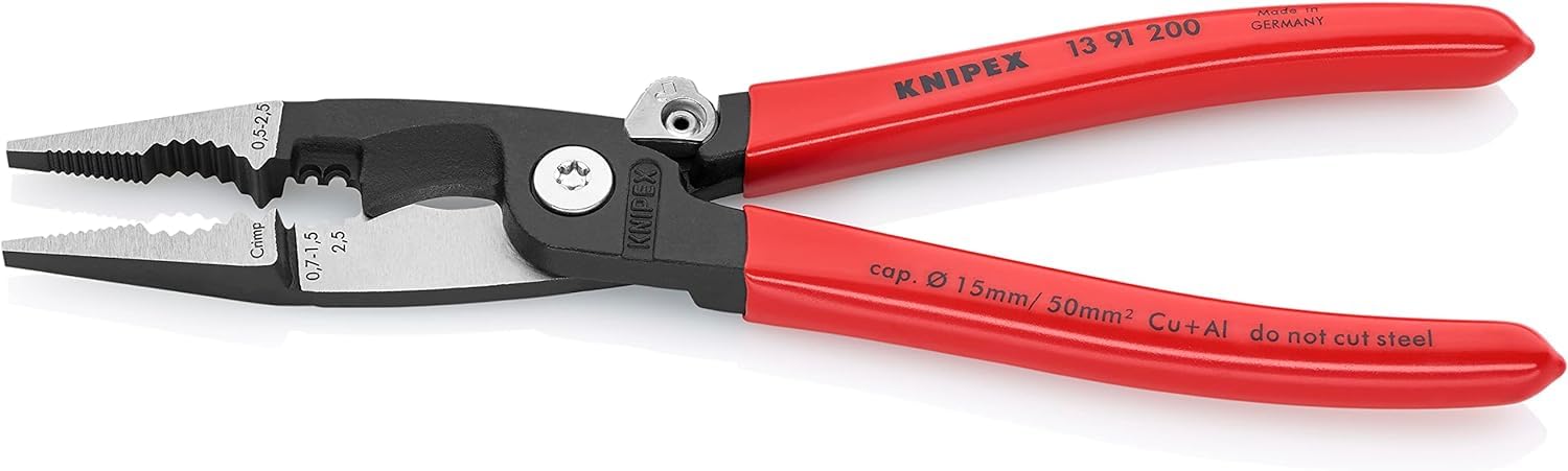 knipex-elektro-installationszange-13-91-200-sb-200-mm-multifunktional image 2
