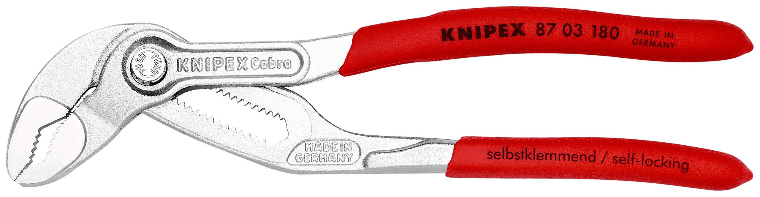 knipex-cobra-87-03-180-hightech-wasserpumpenzange-180-mm-verchromt image 3