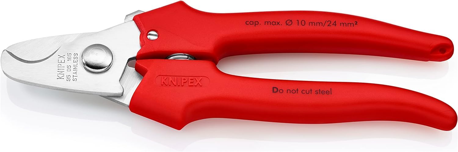 knipex-kabelschere-95-05-165-mit-kunststoff-griffen-165-mm image 2