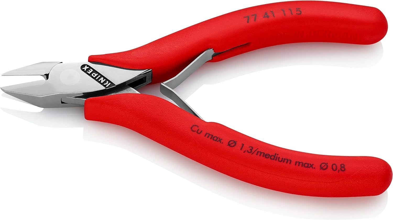 knipex-77-41-115-elektronik-seitenschneider-115-mm-mit-doppelfeder image 2