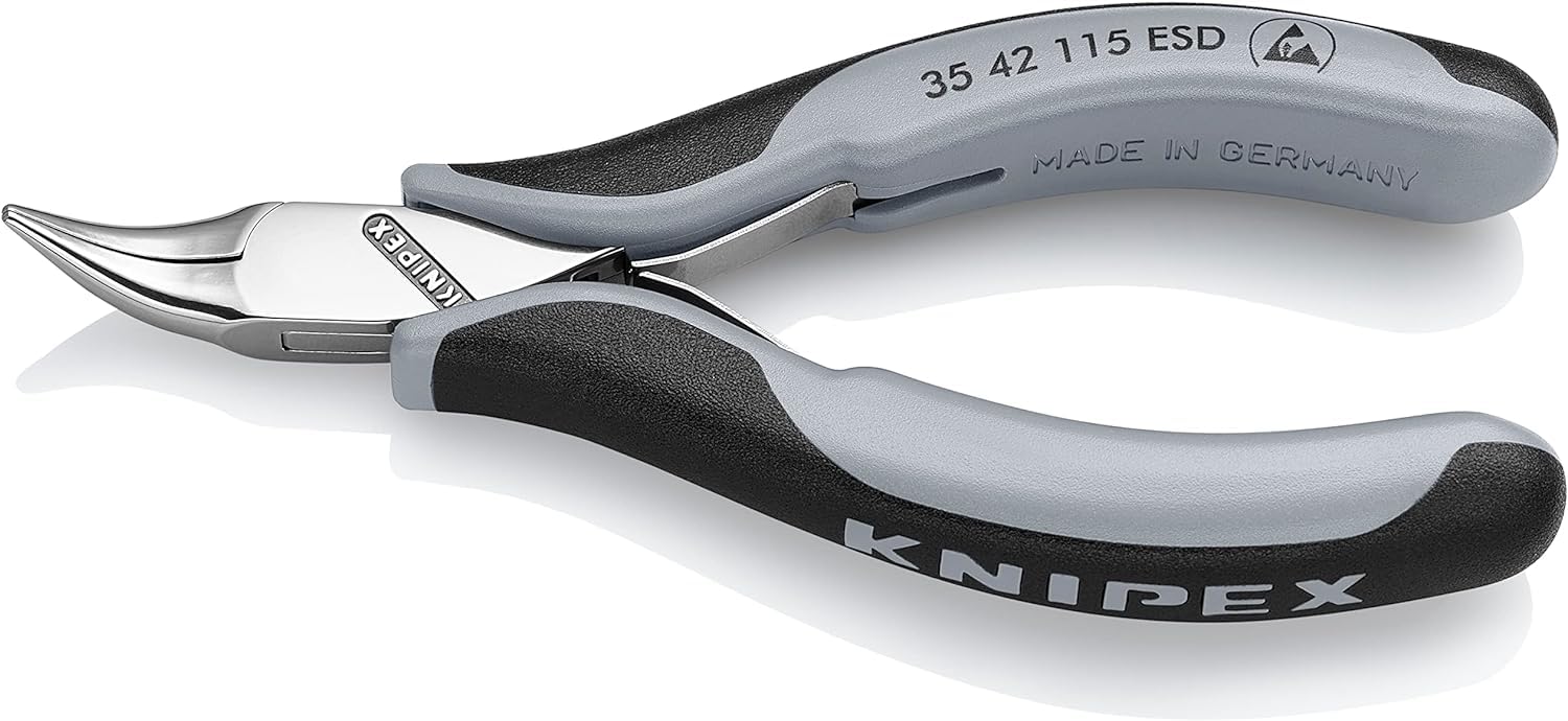 knipex-elektronik-greifzange-esd-35-42-115-esd-115-mm-spiegelpoliert image 1
