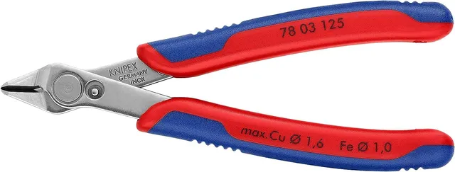knipex-78-03-125-sb-electronic-super-knips-seitenschneider-125-mm image 1
