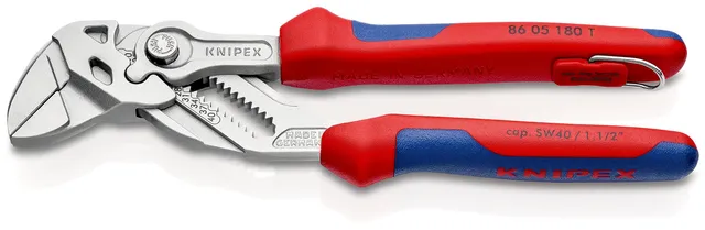 knipex-zangenschl-ssel-86-05-180-t-bk-zange-und-schraubenschl-ssel-180-mm-mit-me image 1