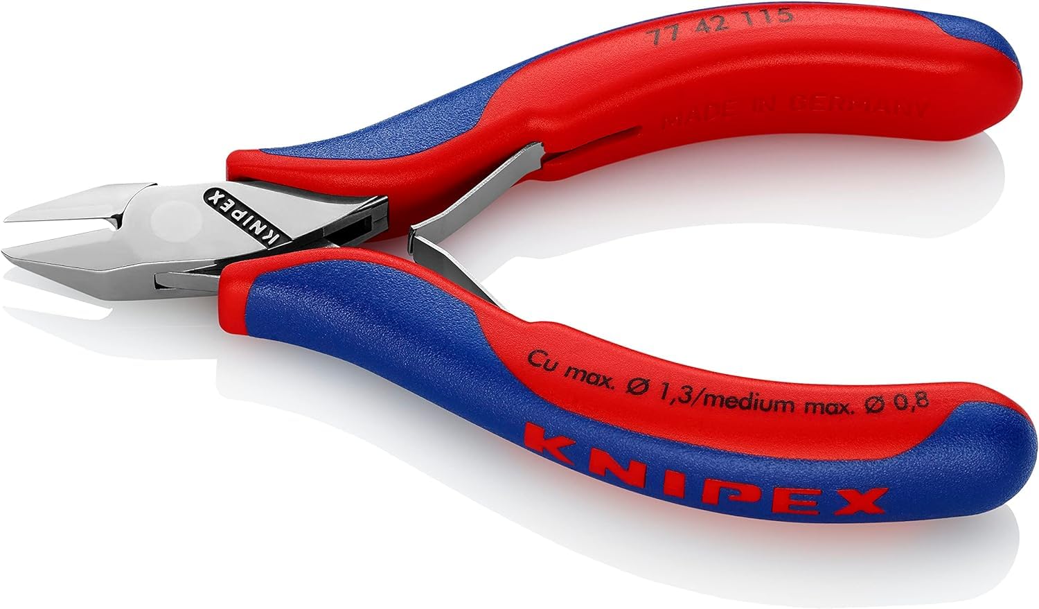 knipex-elektronik-seitenschneider-77-42-115-mehrkomponenten-h-llen-115-mm image 2