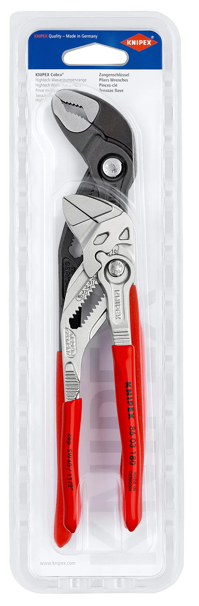 knipex-zangen-set-00-31-20-v03-mit-zangenschl-ssel-180-mm-cobra-250-mm image 1