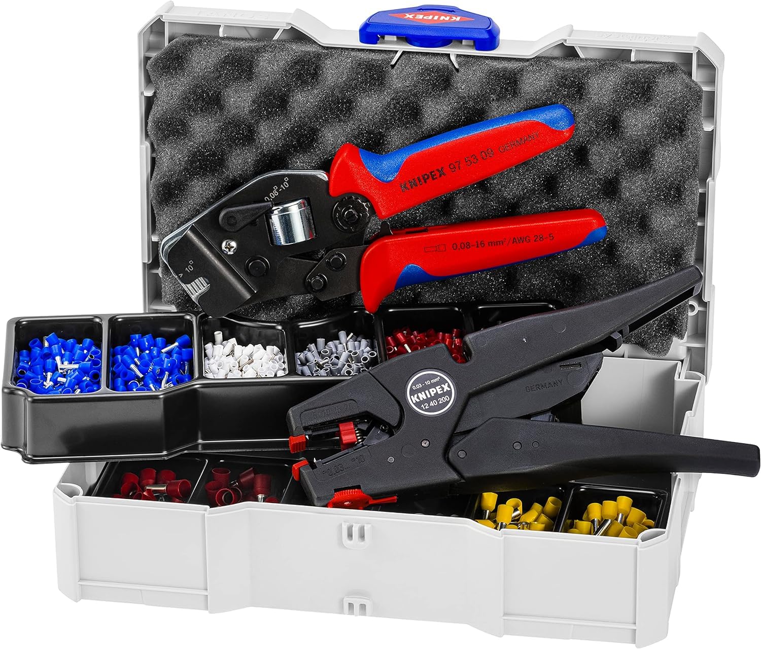 knipex-97-90-16-crimp-sortiment-f-r-aderendh-lsen-mit-12-40-200-und-97-53-09-im- image 1