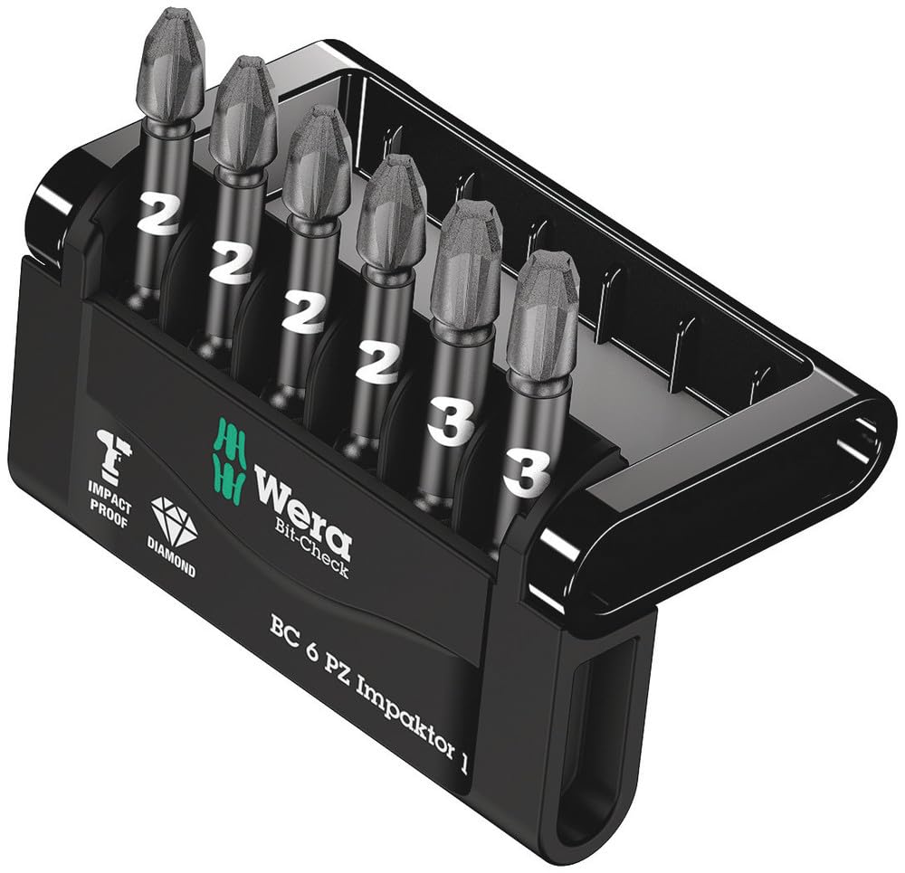 wera-bit-check-6-pz-impaktor-1-bit-sortiment-pozidriv-6-teilig image 1