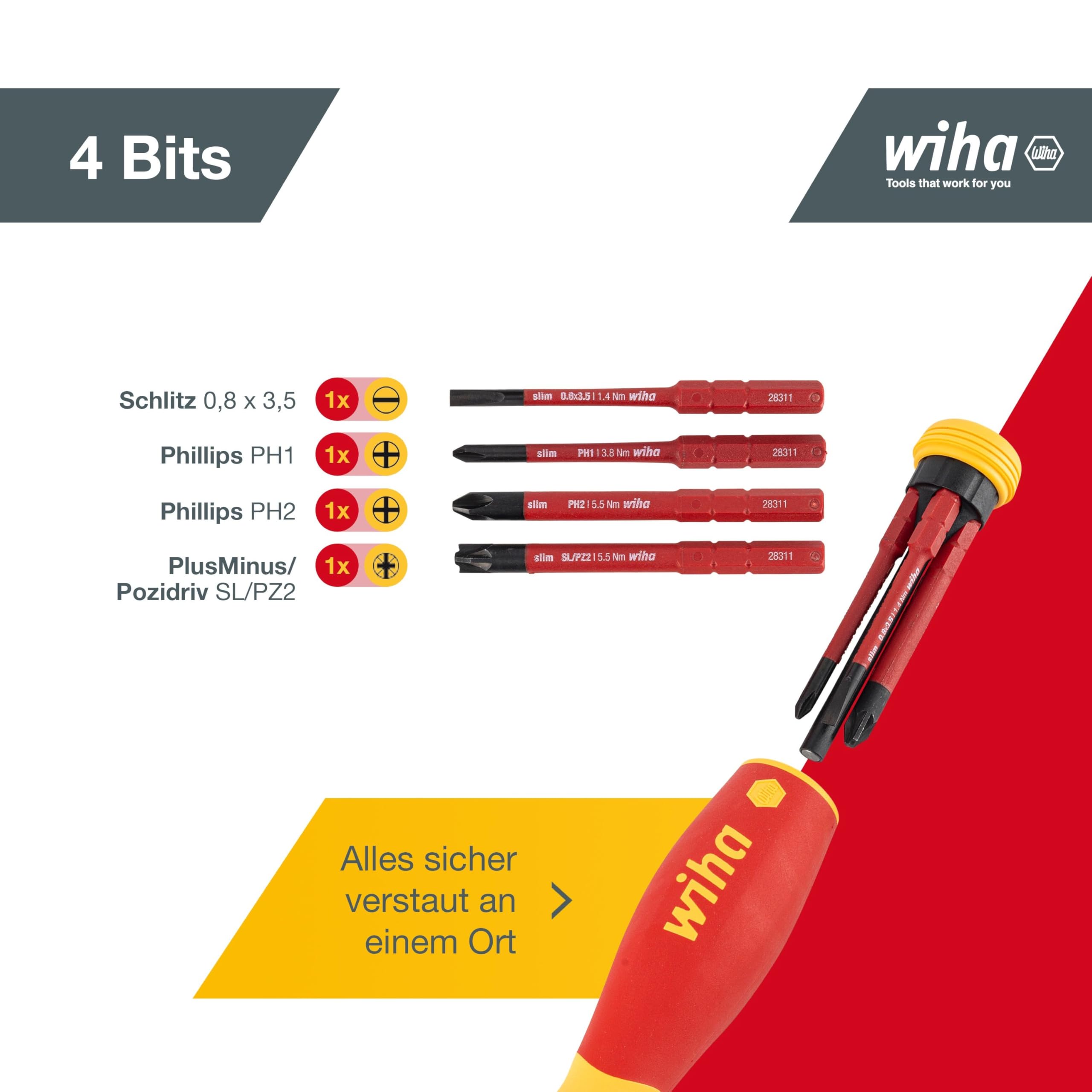 wiha-pocketmax-electric-schraubendreher-set-45296-4-teilig-mit-bit-magazin image 2