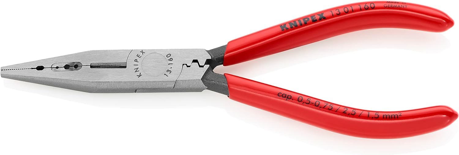 knipex-13-01-160-verdrahtungszange-160-mm-mit-kunststoff-berzug image 2
