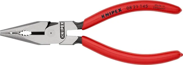 knipex-spitz-kombizange-08-21-145-sb-145-mm-mit-kunststoff-berzogen image 1