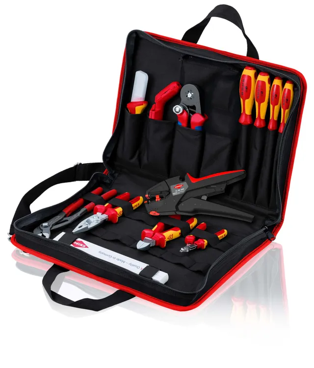knipex-werkzeugtasche-kompakt-elektro-00-21-11-14-teilig-best-ckt-290-mm image 1