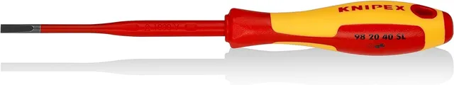 knipex-schraubendreher-slim-vde-98-20-40-sl-202-mm-f-r-schlitzschrauben image 1