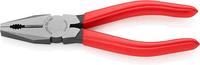 knipex-kombizange-03-01-160-160-mm-mit-kunststoff-griff image 1