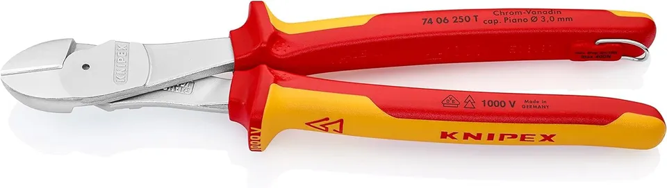 knipex-kraft-seitenschneider-74-06-250-t-bk-250-mm-vde-verchromt image 1