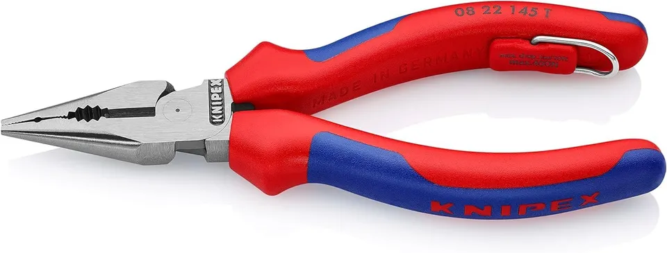knipex-spitz-kombizange-08-22-145-t-bk-schwarz-atramentiert-145-mm image 1