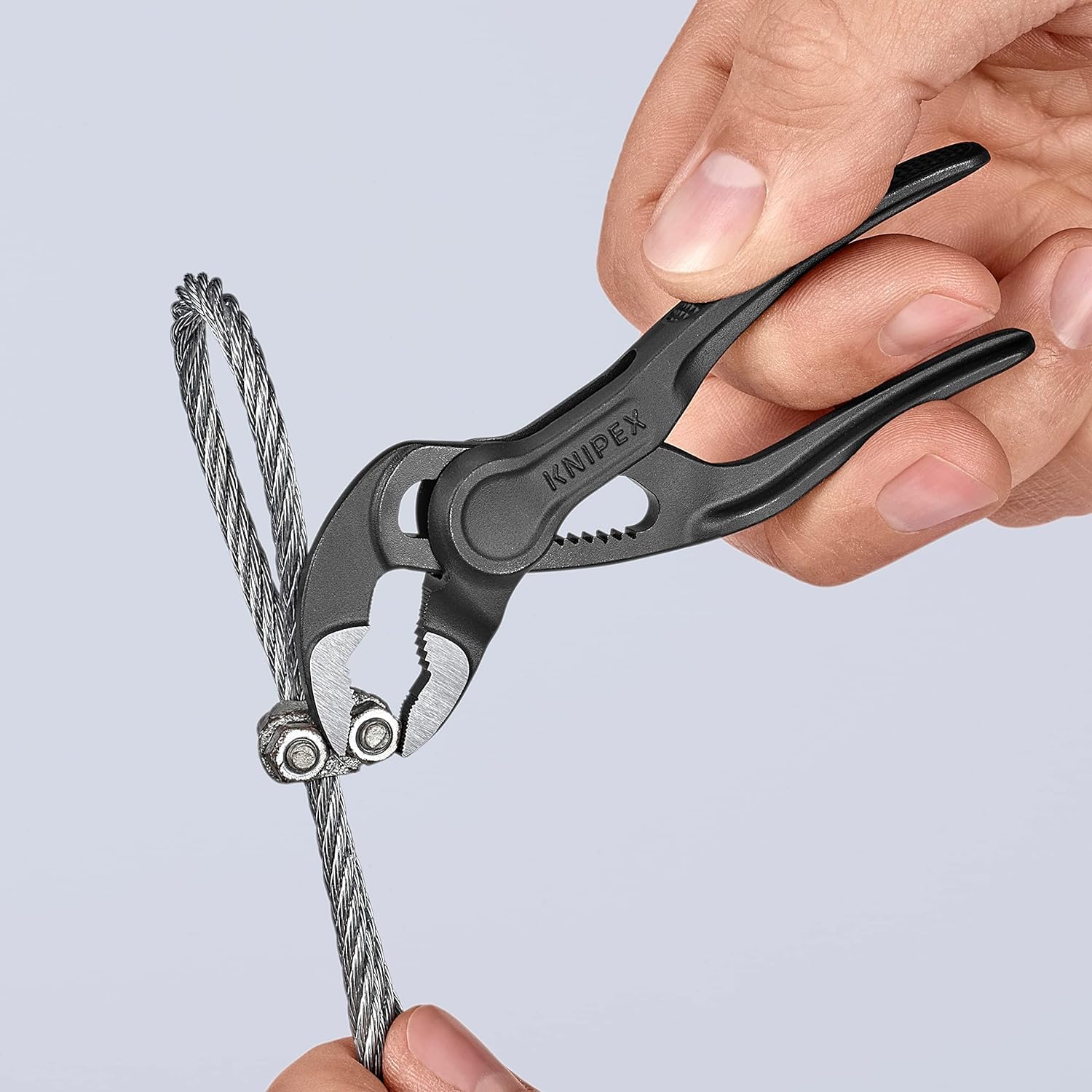 knipex-cobra-xs-87-00-100-bk-rohr-und-wasserpumpenzange-100-mm-sw-24-28-mm image 2