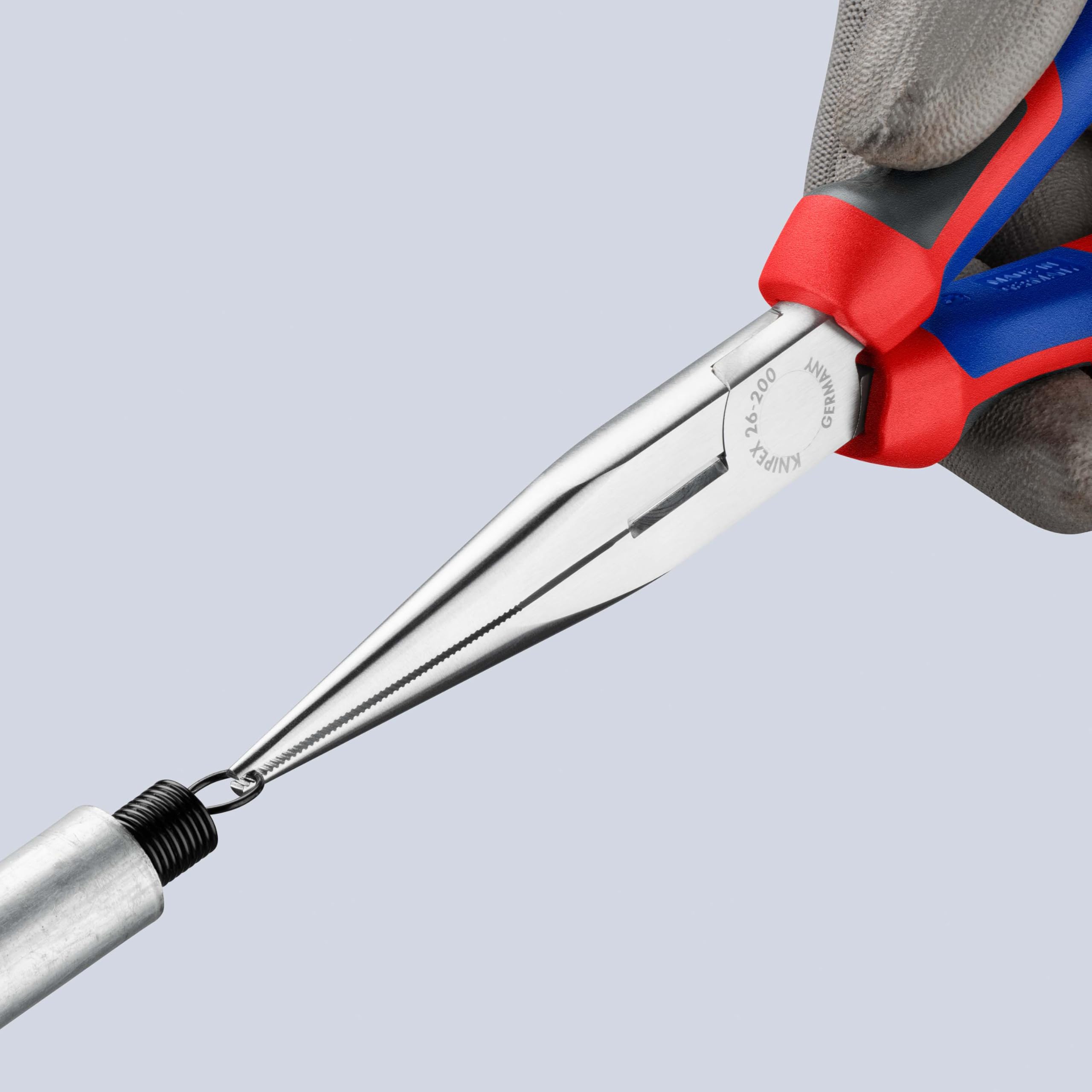knipex-flachrundzange-mit-schneide-26-15-200-storchschnabelzange-200-mm-verchrom image 4