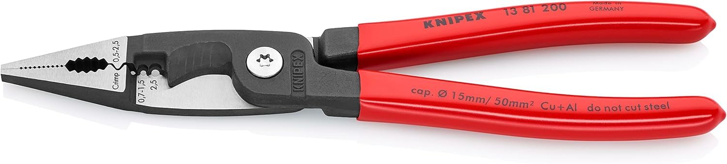 knipex-elektro-installationszange-13-81-200-sb-200-mm image 2