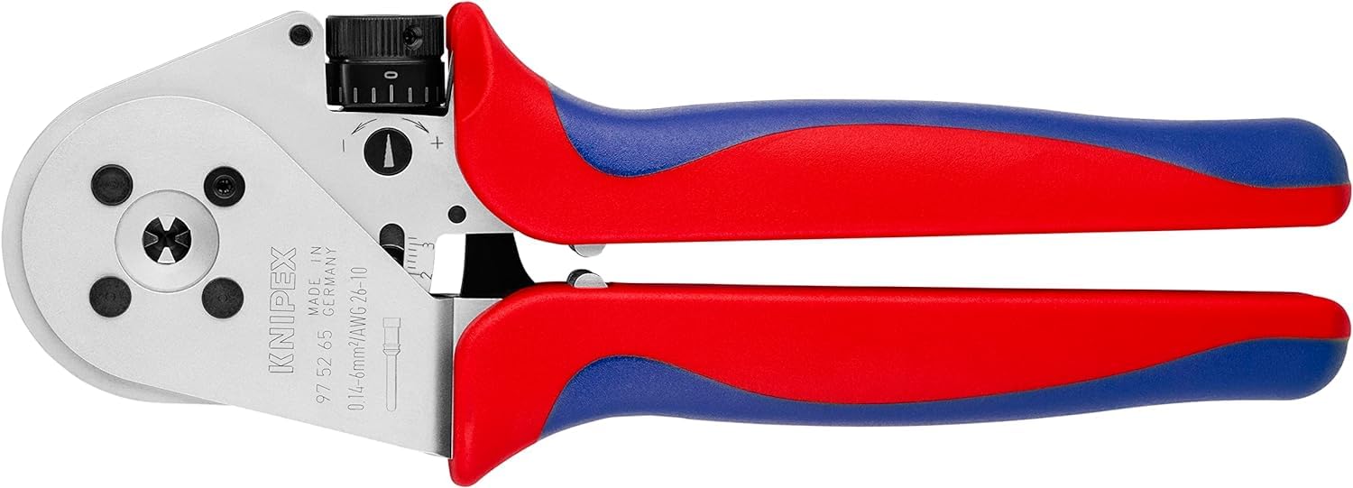 knipex-97-52-65-vierdornpresszange-230-mm-f-r-gedrehte-kontakte-verchromt image 1