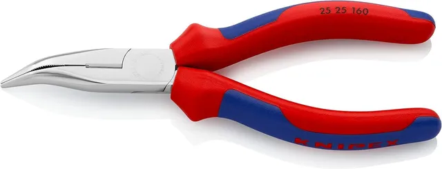 knipex-25-25-160-flachrundzange-mit-schneide-radiozange-160-mm image 1