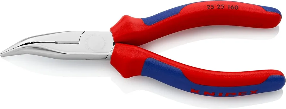 knipex-25-25-160-flachrundzange-mit-schneide-radiozange-160-mm image 1