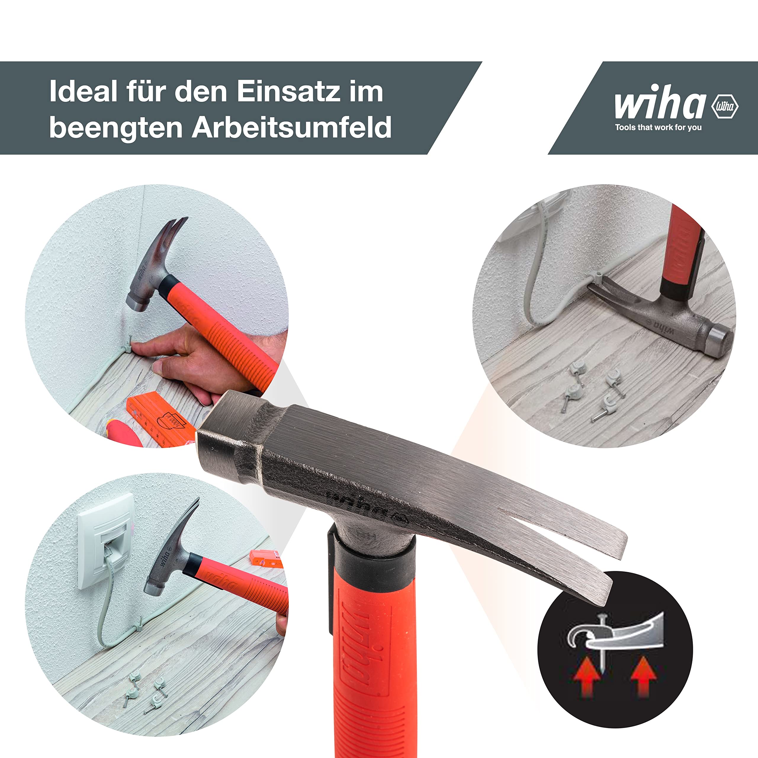 wiha-42071-elektriker-hammer-300-g-mit-flachem-stielboden-f-r-kabel-und-d-bel image 4